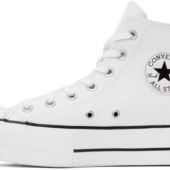 Converse All Star 561676C Platform Hi lift Leather White Mens Size 10 NEW - Picture 11 of 14